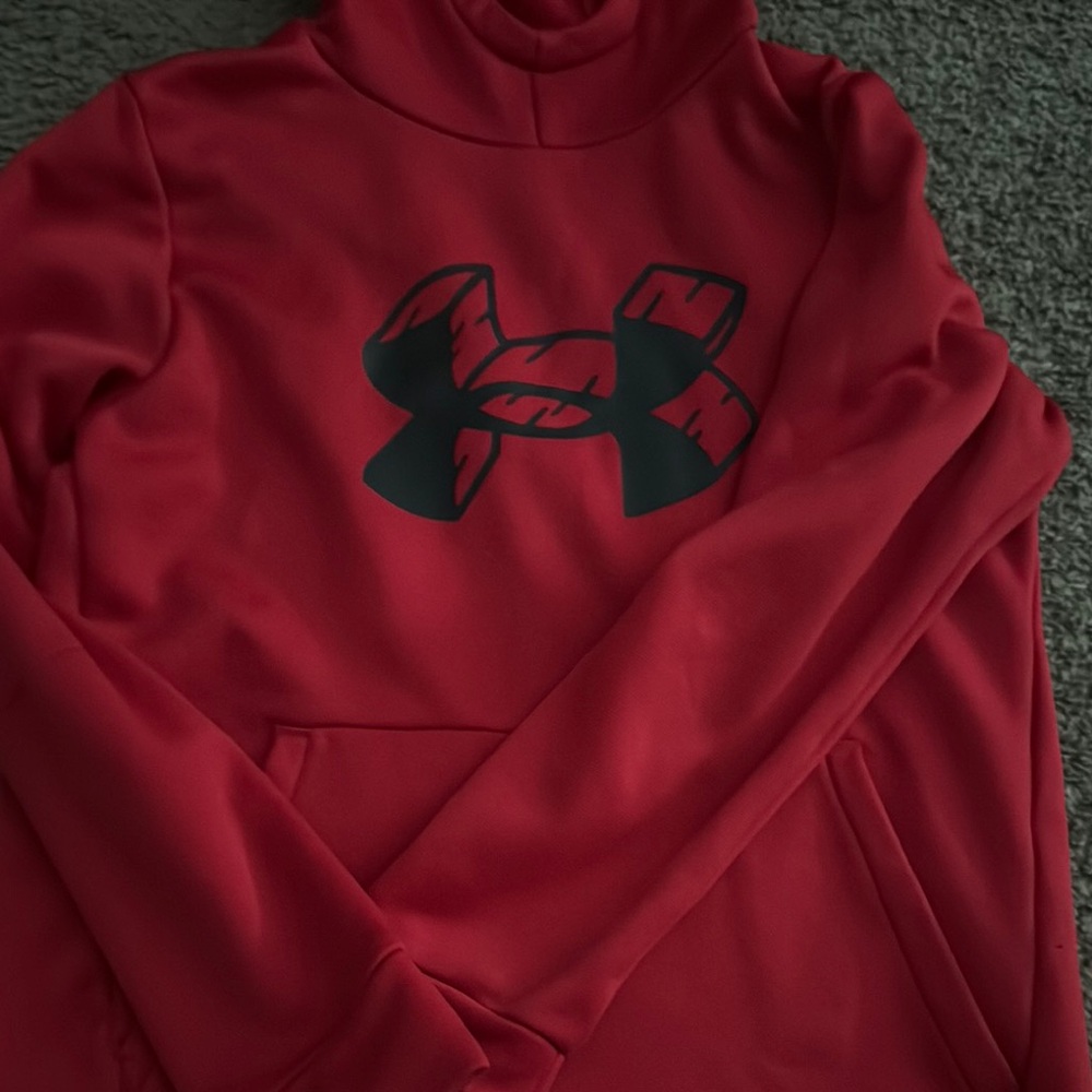 Under Armour Crimson Sweatshirt with Black Logo